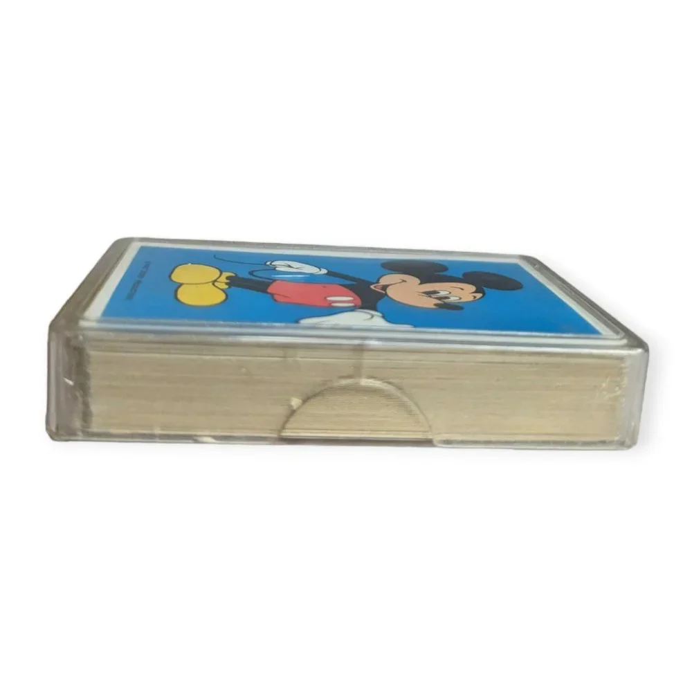 Vintage Disney Mickey Mouse Card Deck with Plastic Case